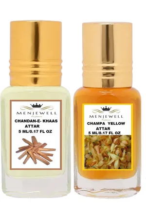 Menjewell Yellow Set of 2 Chandan-E-Khaas & Champa Attar