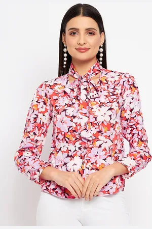Duke Tie Up Neck Floral Printed Top
