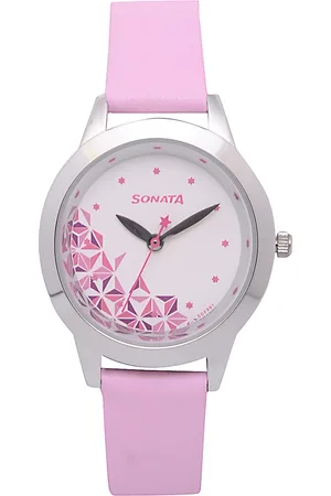 Sonata Women White Analogue Watch NK87019SL04
