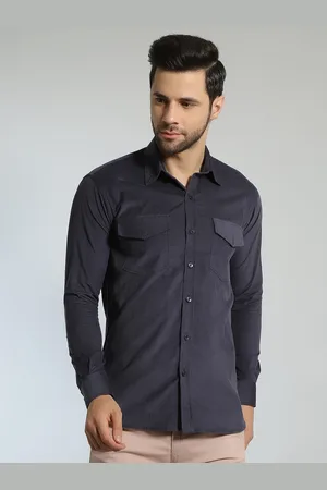 Wintage Spread Collar Classic Corduroy Cotton Casual Shirt