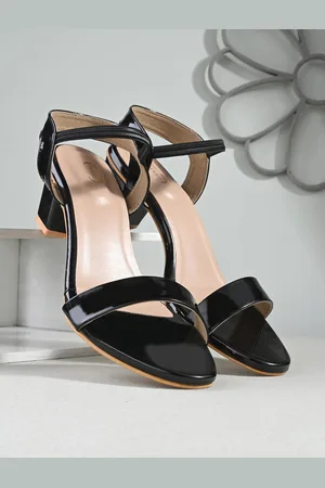PANAHI Open Toe Block Heels With Backstrap