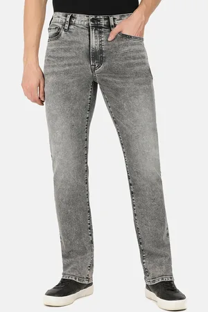 EVERBLUE Men Solid Stretchable Regular Fit Heavy Fade Mid-Rise Jeans