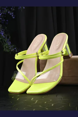 PANAHI Open Toe Block Heels
