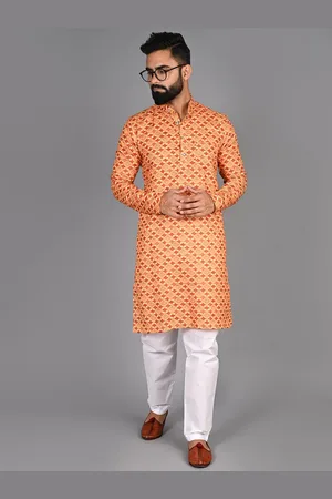 FUBAR Geometric Printed Pure Cotton Kurta with Pyjamas