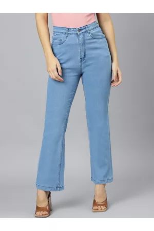BAESD Women Flared High-Rise Stretchable Jeans