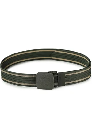 Mast & Harbour Men Woven Design Slim Casual Belt