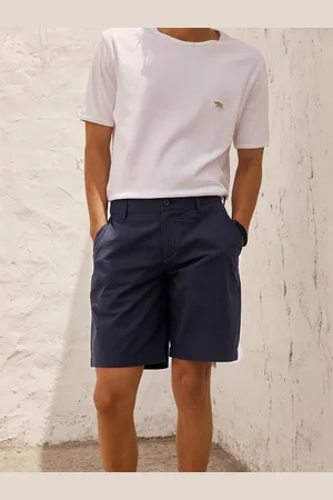 Andamen Men Self Design Cotton Shorts
