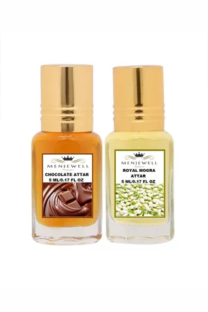 Menjewell Unisex Chocolate Royal Mogra Attar Combo Pack 10 ml