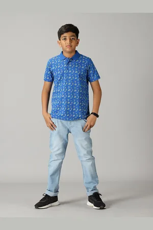 KiddoPanti Boys Printed T-shirt With Trousers