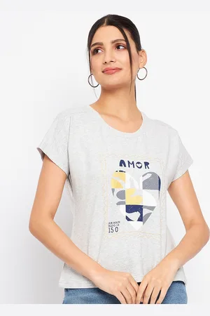 Duke Graphic Printed Cotton Top