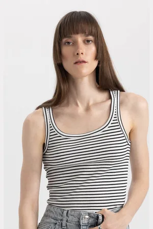 DeFacto Striped Scoop Neck Tank Top