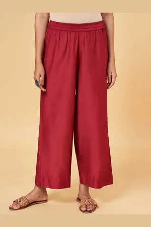 Pantaloons Women Mid Rise Cotton Trousers