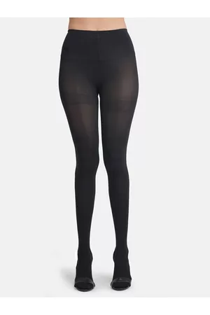 Next2Skin Women Black Solid Opaque Pantyhose Stockings