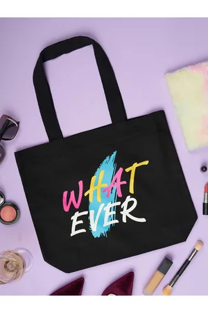 Doodle Typography Printed Shopper Cotton Tote Bag