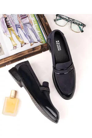 HERE&NOW Men Leather Lace-Ups Formal Loafers