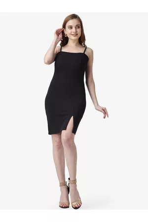 Popwings Shoulder Straps Sleeveless Bodycon Dress