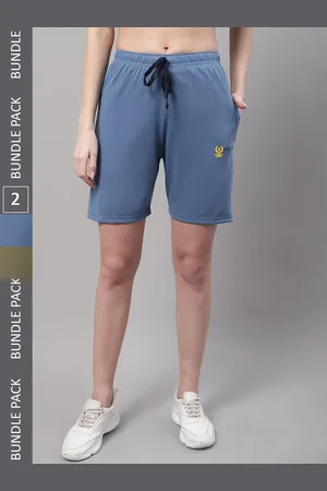 VIMAL JONNEY Women Pack Of 2 Cotton Sports Shorts