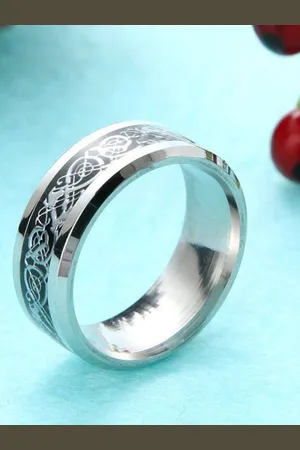 KARISHMA KREATIONS Stainless Steel Dragon Finger Ring