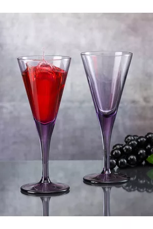 Pasabahce 2-Pcs Purple Wine Glasses - 200 ML Each