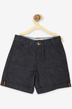 Fabindia Boys Blue Regular Fit Denim Shorts