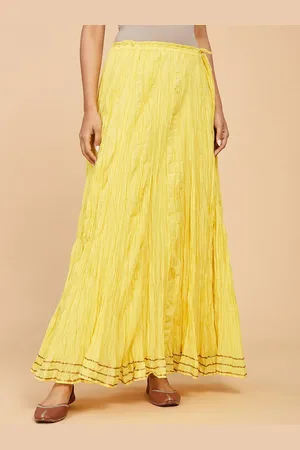 Fabindia Cotton Maxi Flared Skirt