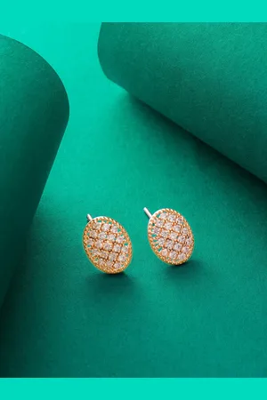 Aadita Rose Gold Plated Classic Studs Earrings