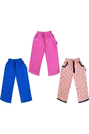 IndiWeaves Girls Pack of 3 Mid-Rise Cotton Printed Capris