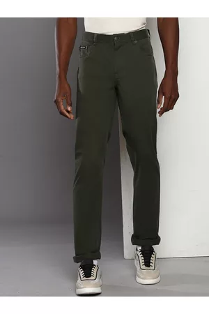 Calvin Klein Men Slim Fit Mid-Rise Trousers