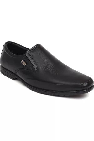 ZOOM Men Textured Leather Formal Slip-On Shoes