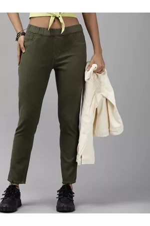 Roadster Solid Skinny Fit Denim Jeggings
