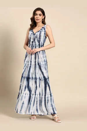all about you Tie and Dyed Crepe A-Line Maxi Dress