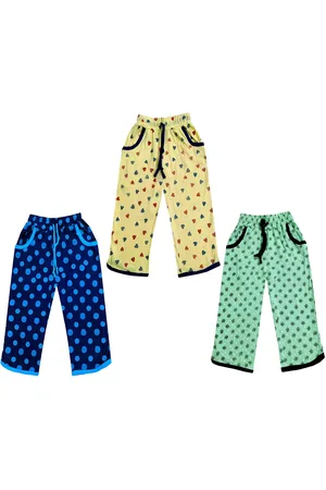 IndiWeaves Girls Pack of 3 Printed Mid-Rise Cotton Capris