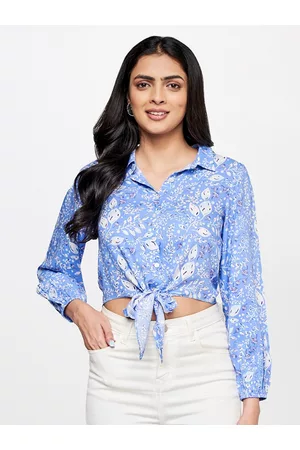 Global Desi Floral Print Tie-Ups Top