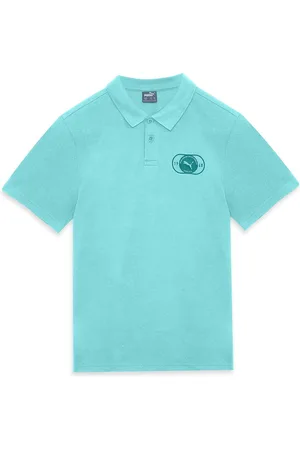 PUMA Boys Polo Collar Regular Fit Cotton T-Shirt