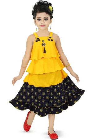 BAESD Girls Printed Top With Skirt