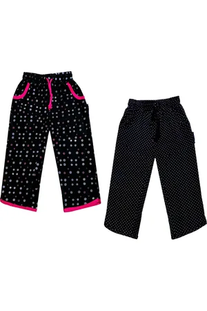 IndiWeaves Girls Pack of 2 Mid-Rise Cotton Printed Capris
