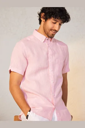 Andamen Classic Slim Fit Linen Casual Shirt