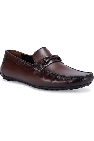ROSSO BRUNELLO Men Embellished Leather Horsebit Loafers
