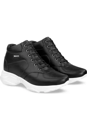 BXXY Men Hidden Elevator Height Increasing Lightweight Mid-Top Sneakers