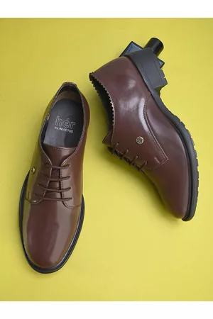 Invictus Women Brown Round Toe Formal Derbys