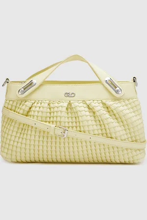 Globus Women Textured PU Bucket Handheld Bag with Quilted