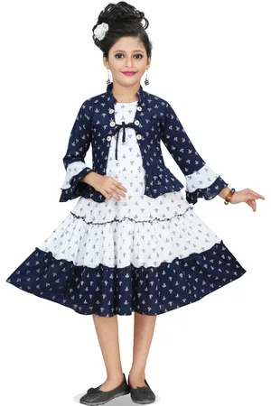 BAESD Ethnic Motifs Print Bell Sleeve Fit & Flare Midi Dress