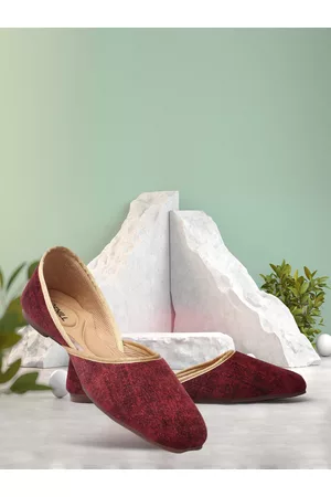 Denill Square Toe Slip on Ethnic Mojaris