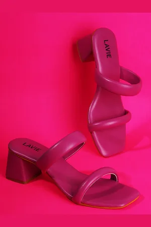 LAVIE Open Toe Two Strap Block Heels