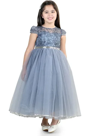 Toy Balloon Kids Girls Sequined Embellished Net Maxi Dress