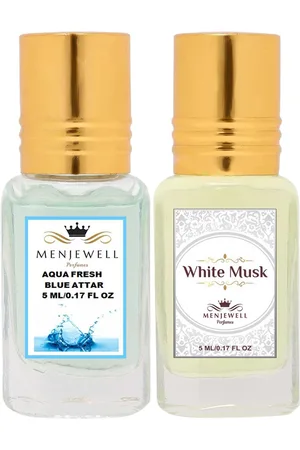 Menjewell Set of 2 Aqua Fresh & White Musk Attar