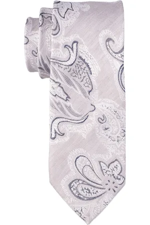 The Tie Hub Men Woven Design Silk Broad Tie