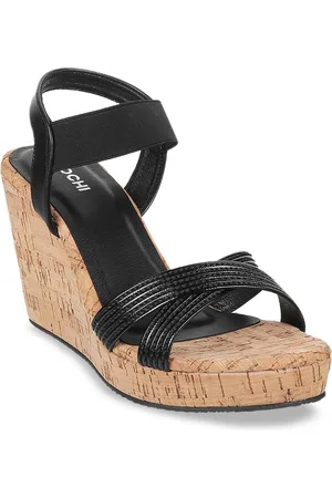 All Things Mochi Criss-Cross Strap Wedge Heels