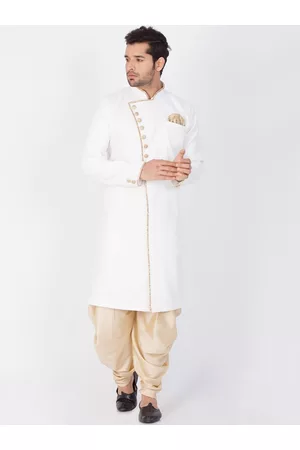 Vastramay Self-Design Sherwani Set