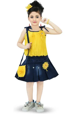 BAESD Girls Top & Skirt With Slingbag